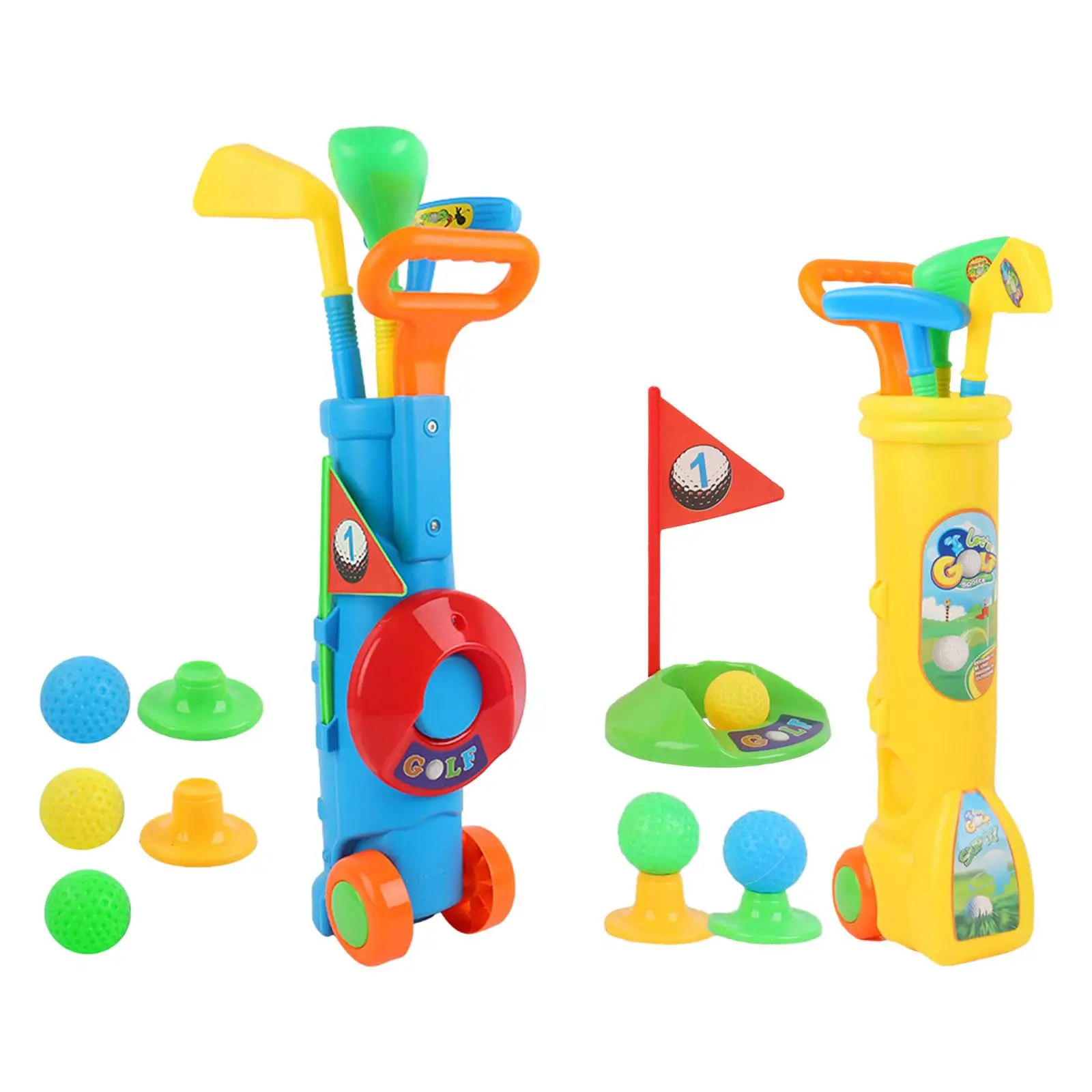 Kids Golf Club Set Toy Toddlers Golf Set Practice Holes Coordination Indoor Golf Toys Ages 3 4 5 6 Boys Girls Babies Children