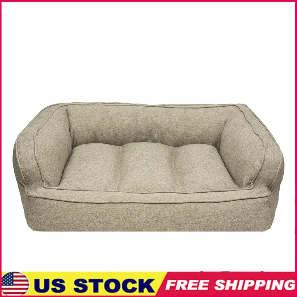 

Memory Foam Pet Bed Dogs Cats Cuddler Style Cozy Durable Washable Bolster Cushion Comfortable Sleeping Surface Optimal Support