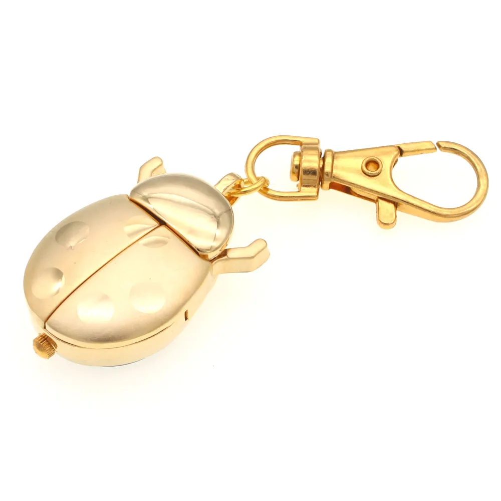 Bulk 10st gouden lieveheersbeestje kever ketting hanger met zak quartz horloge ketting bulk sieraden maken benodigdheden cadeau pary geschenken