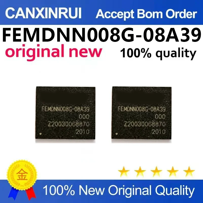 （5pcs-100pcs)Original genuine FEMDN008G-08A39 BGA-153 8G EMMC flash memory chip IC