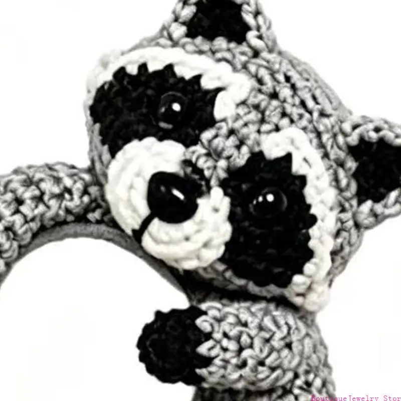 E1PE Soft yarn animal ear cuff with no piercing wear for outfit detail
