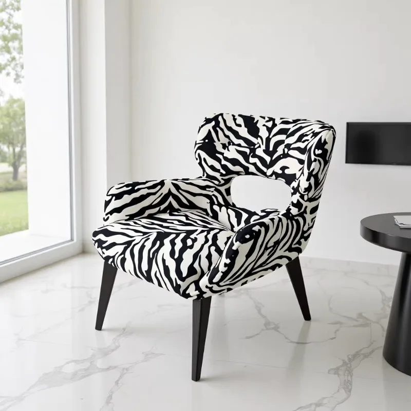 Light luxury hollow dining chair hotel clubhouse leisure chair negotiation chair