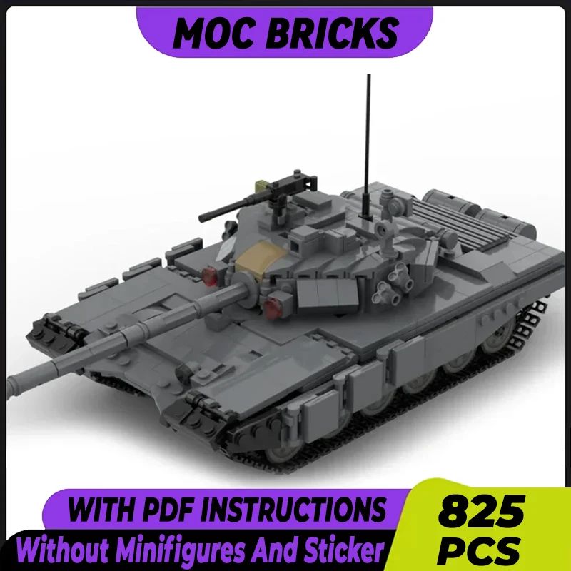 Military Armored Car Model Moc Building Bricks T-90A V2 Tank Technology Modular Blocks Gifts Christmas Toys DIY Sets Assembly