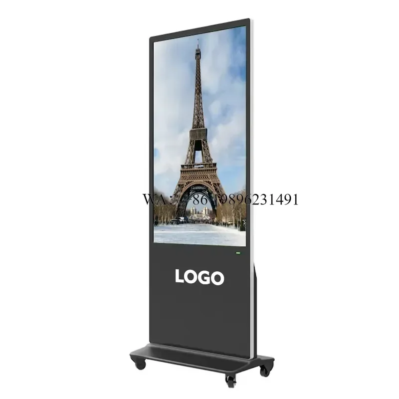 OEM SKD 43-Inch 4K LCD Digital Signage Display Screen Floor Standing Totem Advertising Kiosk for Elevators and Retail