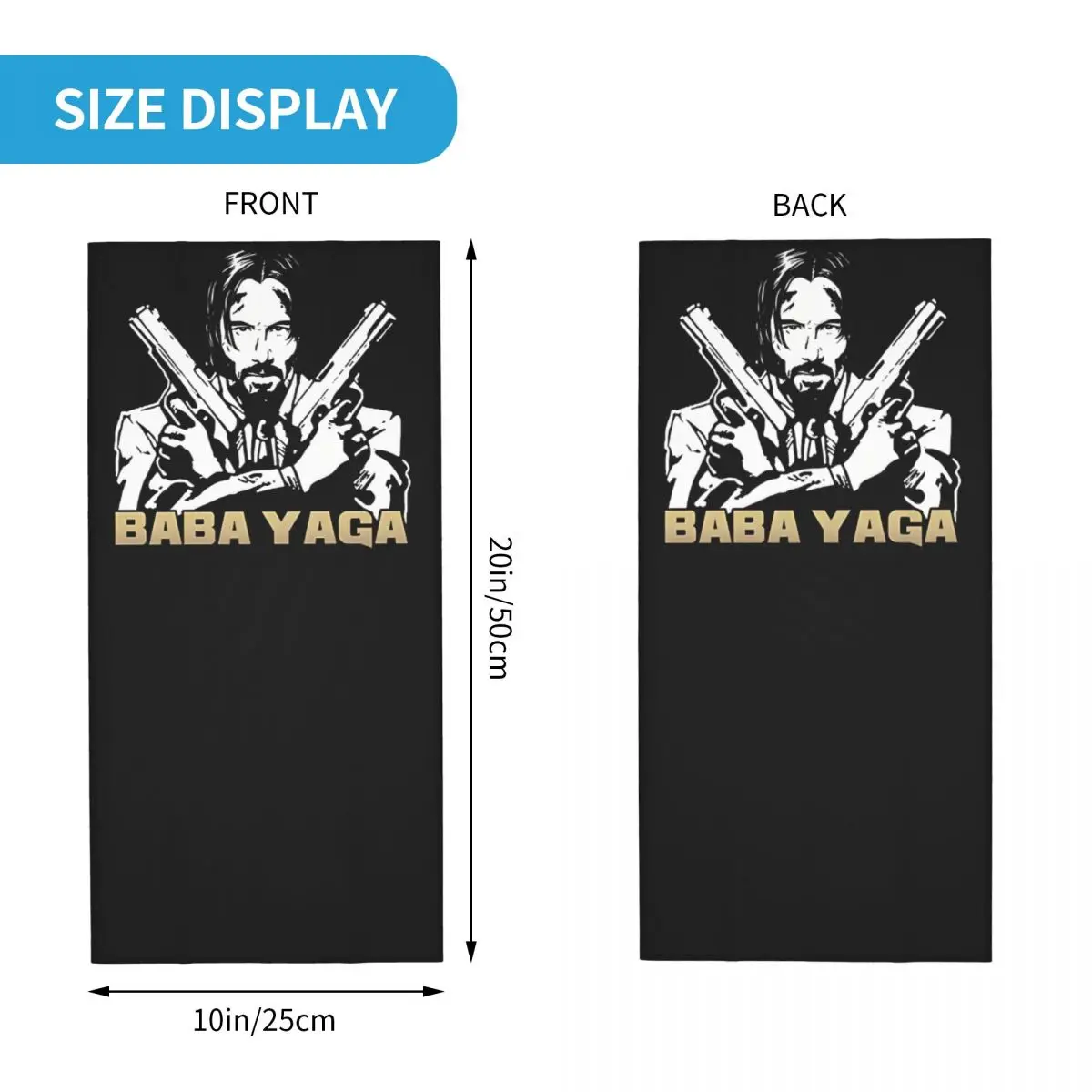 John Wick Baba Yaga funda para Iphone, diadema Retro, cuello fino, bufanda de tubo para senderismo, cara para hombre y mujer