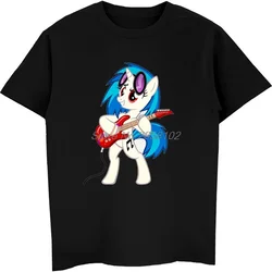 Valentines Day Gift T Shirt For Friend Hip Hop Rock DJ Music Pony T-Shirts Student Love Anime Cartoon Tshirt Harajuku Tees Tops