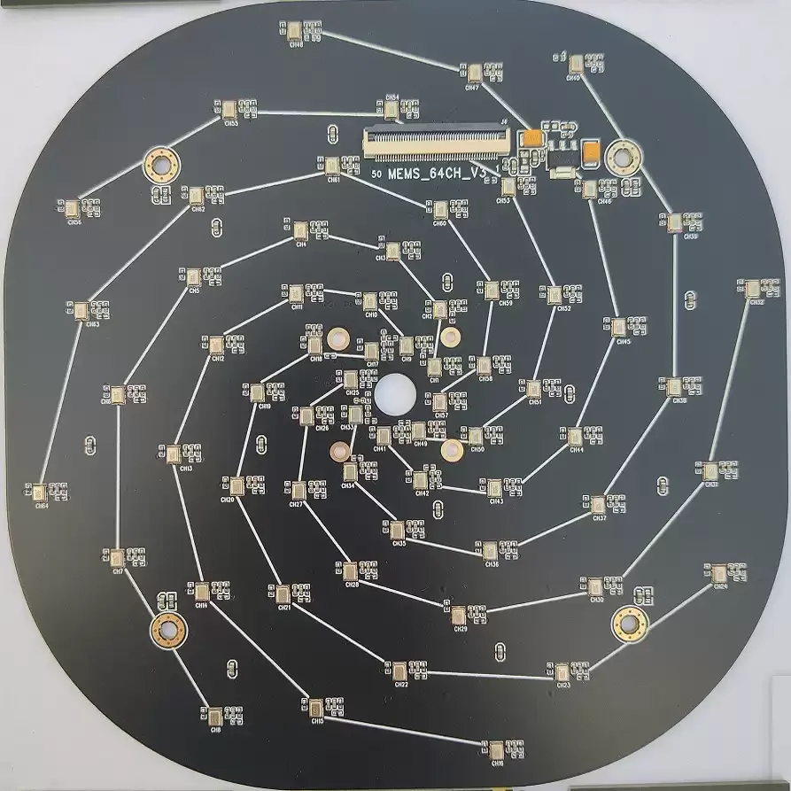 USB Gigabit Ethernet Microphone Array Multi Arm Spiral 64 128 Channel Ultrasonic Acoustic Imaging Localization