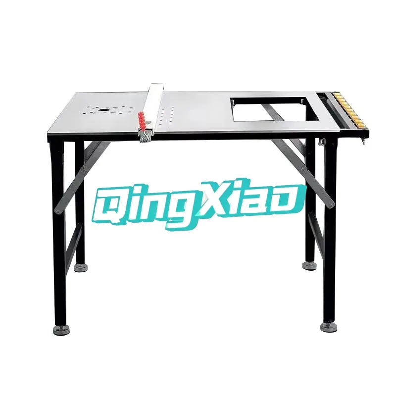 

Многофункциональный складной верстак-станок для деревообработки, портативная пила с защитой от пыли, прецизионный раздвижной стол из нержавеющей стали