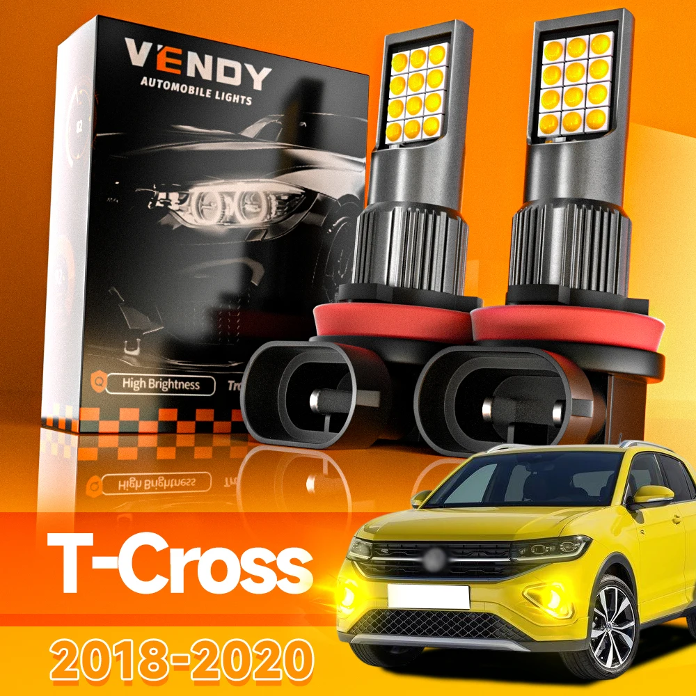 2 Stück für VW T-Cross T Cross 2018 2019 2020 LED Nebelscheinwerfer Canbus Zubehör
