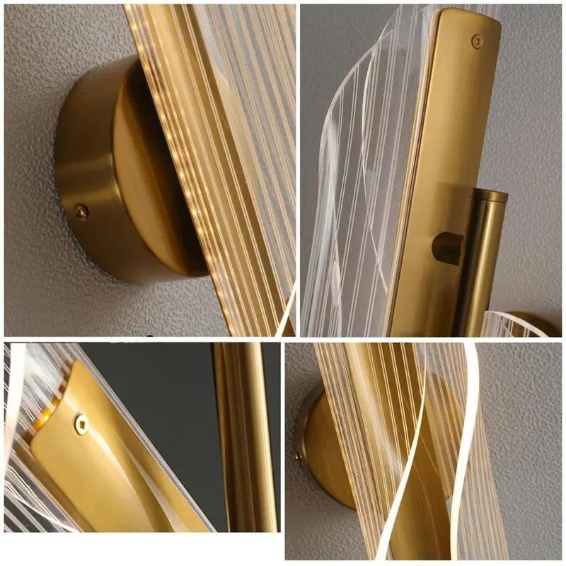 Wall Sconce Light Acrylic LED Wall Sconce Wall Mounted Lamp Decorative Bedside Wall Lamps LED Wall Lamp For Home Corridor Stairs