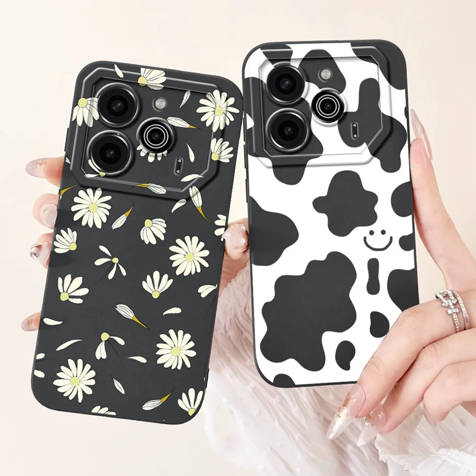 Soft Case For Tecno Pova 6 Pro / Pova 6 Etui Coque Shockproof Funda Stylish Pattern Back Bumper Cover On Pova6 6Pro LI7 LI9 Case