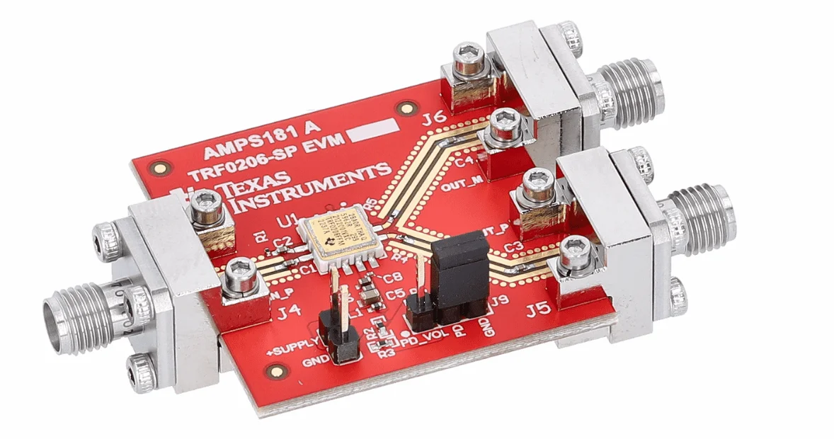 TRF0206EVM TRF0206-10 MHZ to 6.5 GHz bandwidth single-ended differential amplifier evaluation module