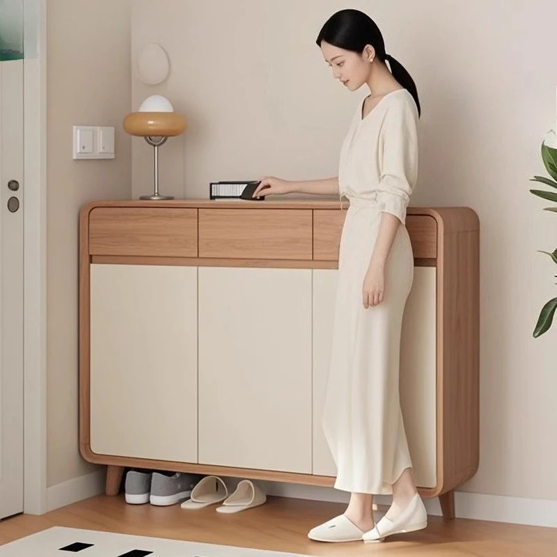 

Slippers Display Shoe Cabinet Mobile Storage Organizer Living Room Entrance Hall Shoe Shelf Designer Zapatero Hotel Furniture