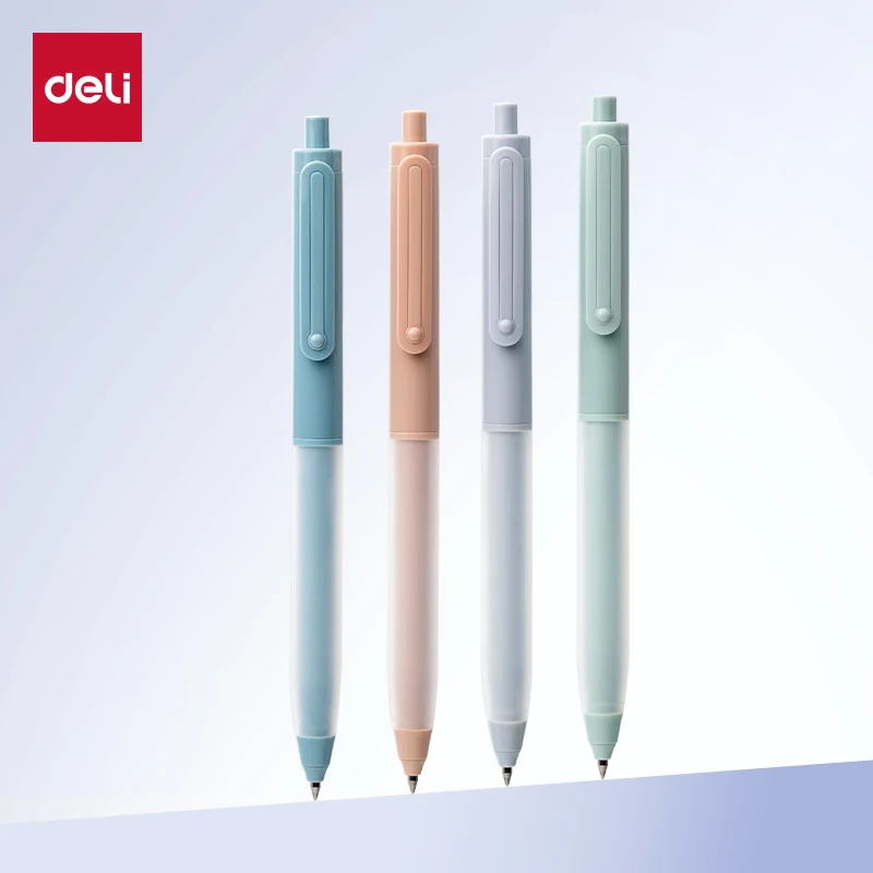 

Deli 4/8pcs 0.5mm Black Ink Quick-drying Gel Pens Signing Pen Office Gel Pen Stationery School Supplies Office Supplies Gift