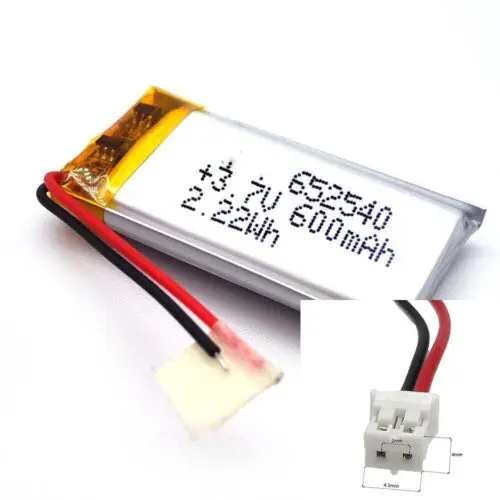 

Rechargeable 3.7V 650Mah 602540 Lithium Polymer Ion Battery For SMART WATCH CAMERA POWER BANK ELECTRIC TOYS MOBILE POWER DVD MP3