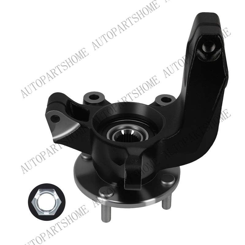 Z... Front Right Steering Knuckle & Bearing for Ford Focus 06-11 LK004 4 Bolt
