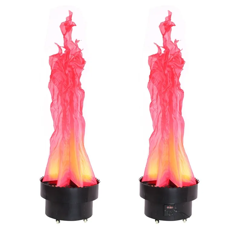 Iron Basin  Plug-in Simulation Flame  Stage Large Double Brazier   LED Desktop Flame Light Outdoor Campfire