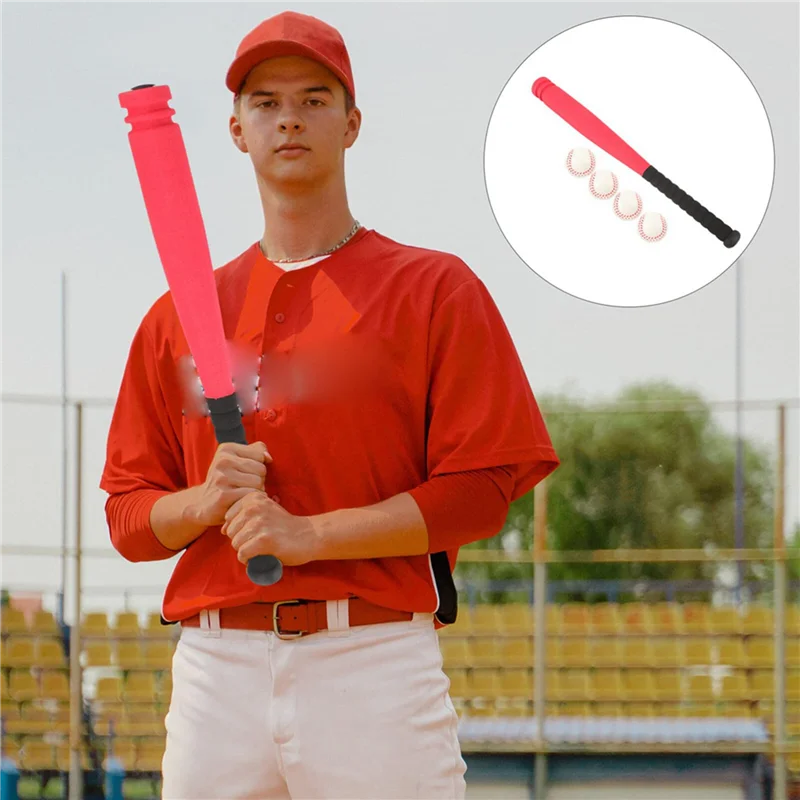 

2X Kids Baseball Bat And Ball Set Plastic Baseball Game Sport Playing Baseball Playing Set Sports For Outdoor Backyard A-AA85