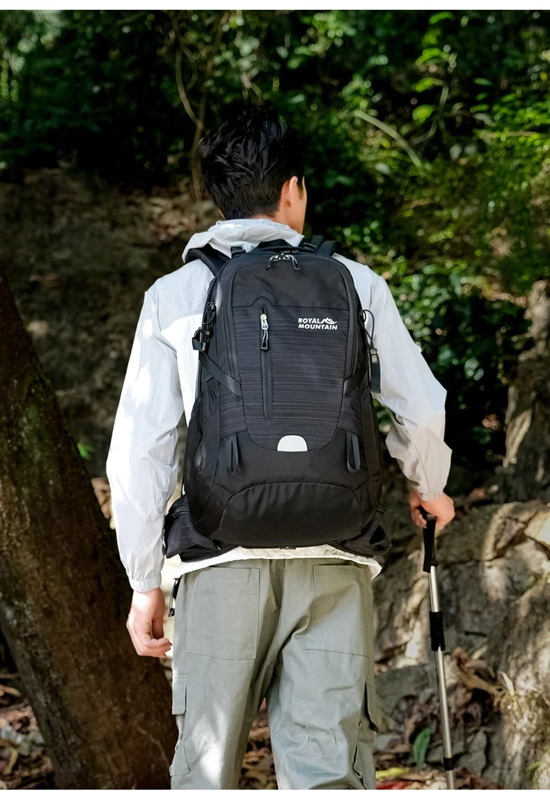 Nylon Wasserdichter Rucksack Casual Outdoor 35L Große Kapazität Reiserucksäcke Wandern Camping Bergsteigen Tasche Jugend Sporttaschen – Detail 18