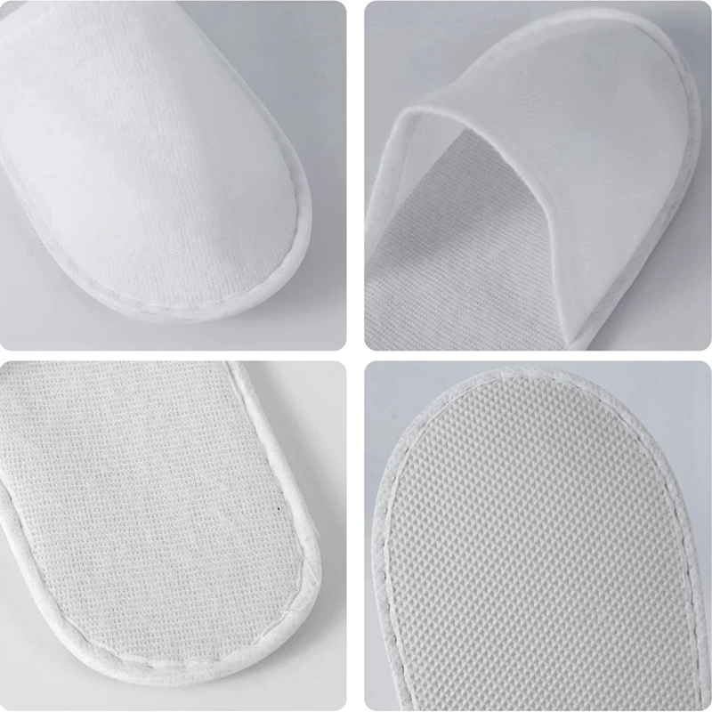 30 Pairs Disposable Slippers for Guests,Bulk Slippers for Hotel,Spa,Travel,Shoeless Home,Spa Slippers with Pouch-A57M