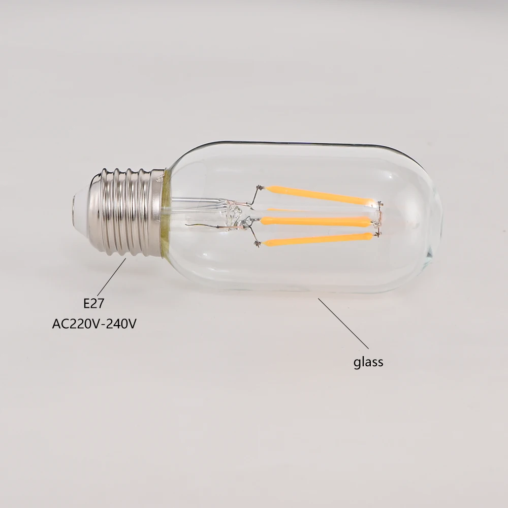6 قطعة T45 LED لمبات E27 اديسون ريترو ستايل 220 فولت دافئ أبيض ودافئ ضوء مصباح للإضاءة ديكوريّة المنزل #5