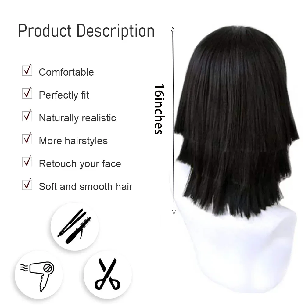 High-Quality Anime Iguro Obanai Kanroji Mitsuri Cosplay Synthetic Wig Suitable For Daily Party Role-Playing Heat-Resistant Wig view 5