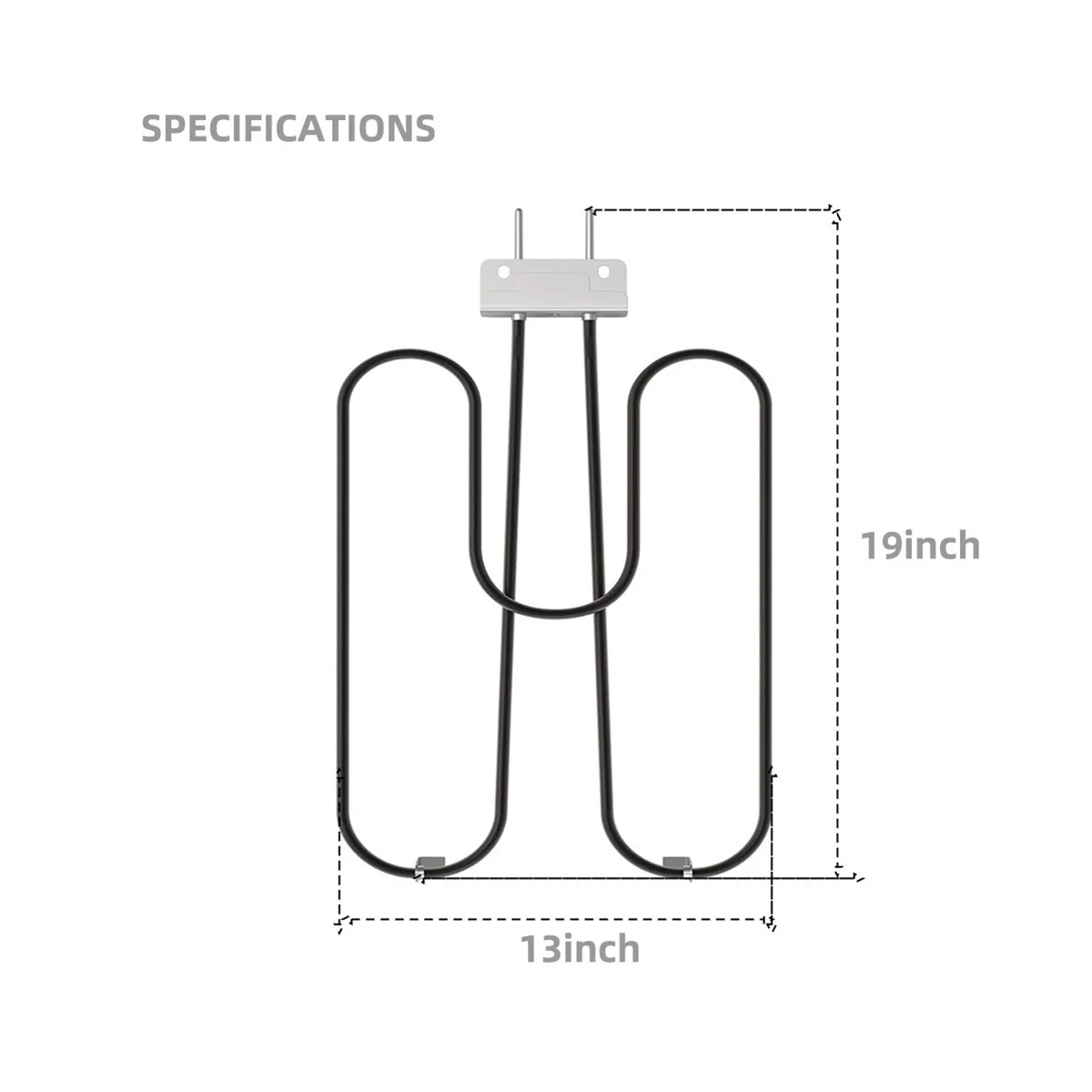 70127 BBQ Grill Heating elements for Q240 Q2400 Grills, 55020001 Grills Replacement Part 230V 2200W