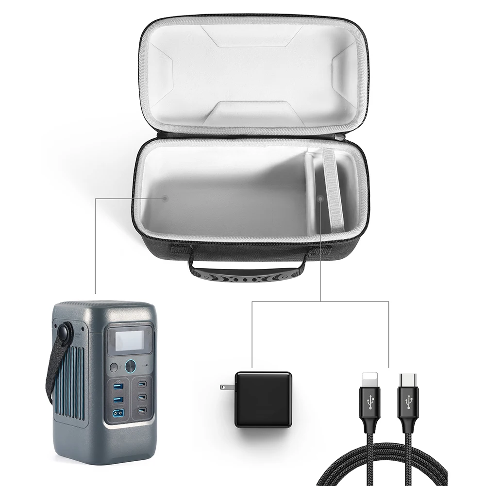 

Hard Travel Case Storage Case EVA Protective Travel Case for Anker SOLIX C200 DC Portable Power Station