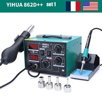 YIHUA 862D++750W Hot Air Rework Station Soldering Iron Professional Welding Equipment PCB Chip Repair