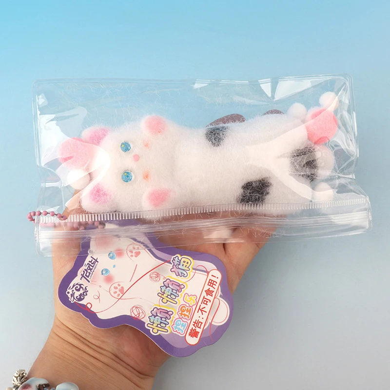 1 unidad de regalo para niños, juguete para gatos perezosos, Mini gato de peluche Kawaii de silicona, gato pequeño, lindos accesorios para apretar con ventilación de descompresión