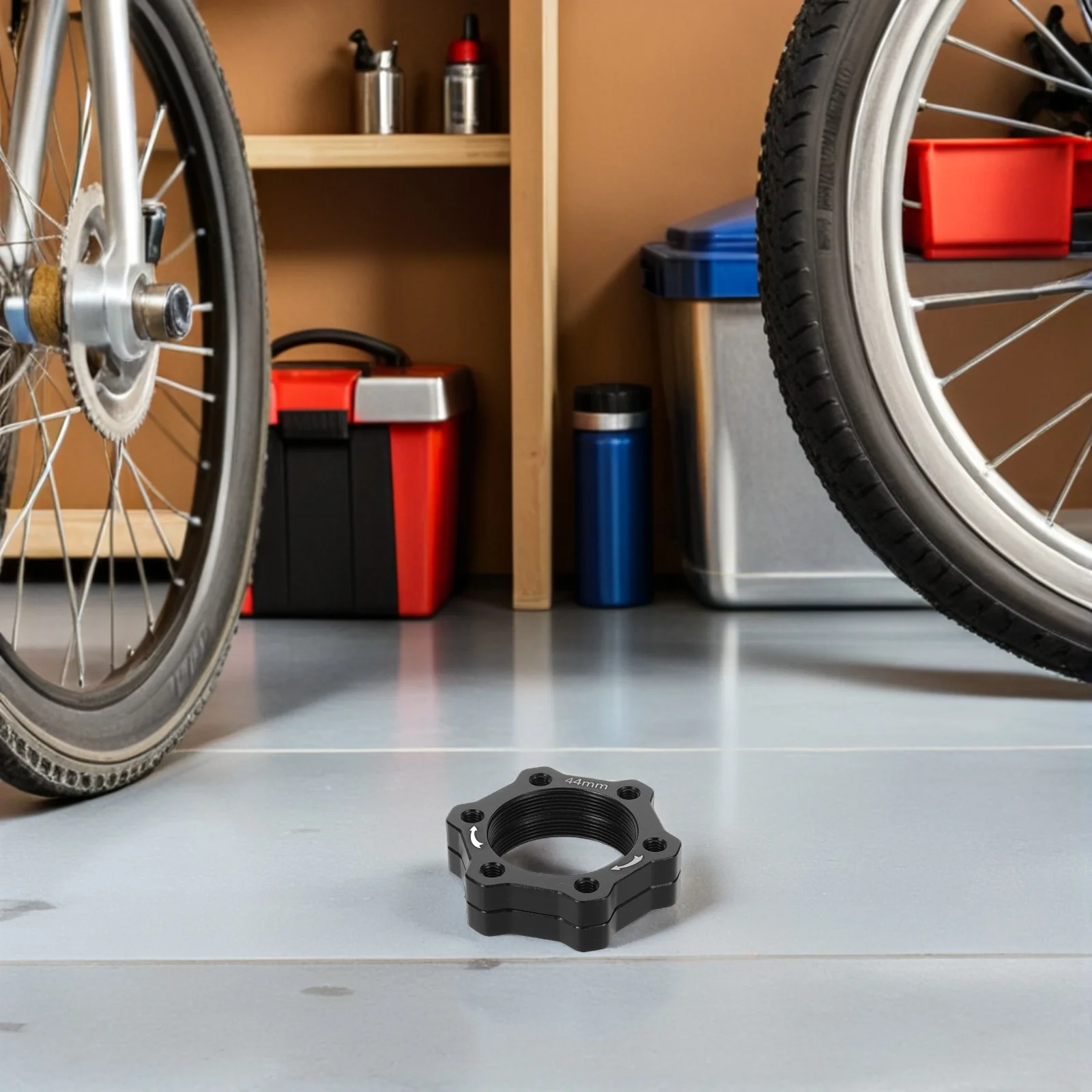 1 Pair Mount Adapter For Mountain Bikes 6-Slot Aluminum Alloy Conversion Kit Compatible With Flat Mount Rear Disc Brake Systems,