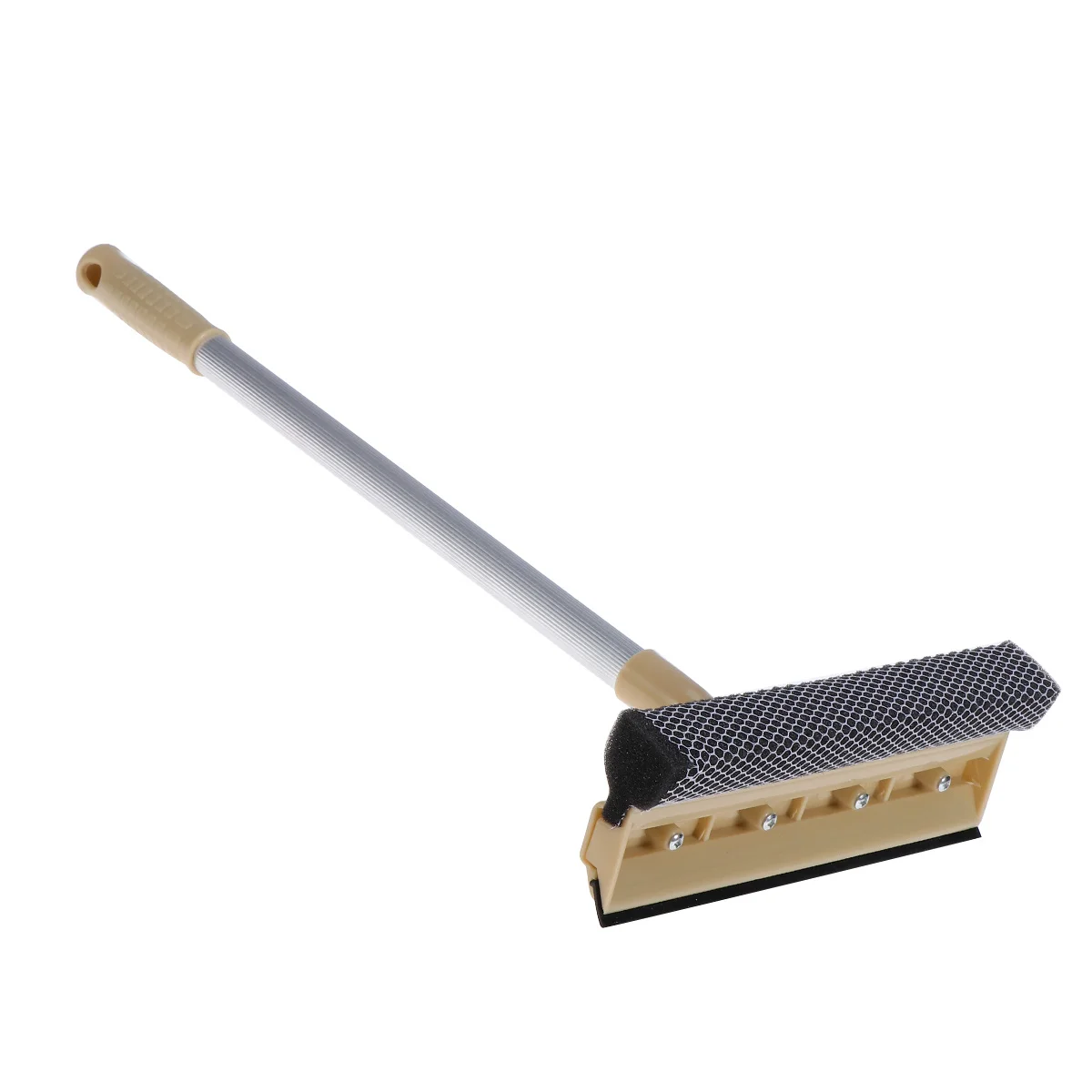 

Telescopic Window Cleaner Extendable Coffee Microfiber Squeegee Indoor Operation Streak Free Window Scrubber Cleaner