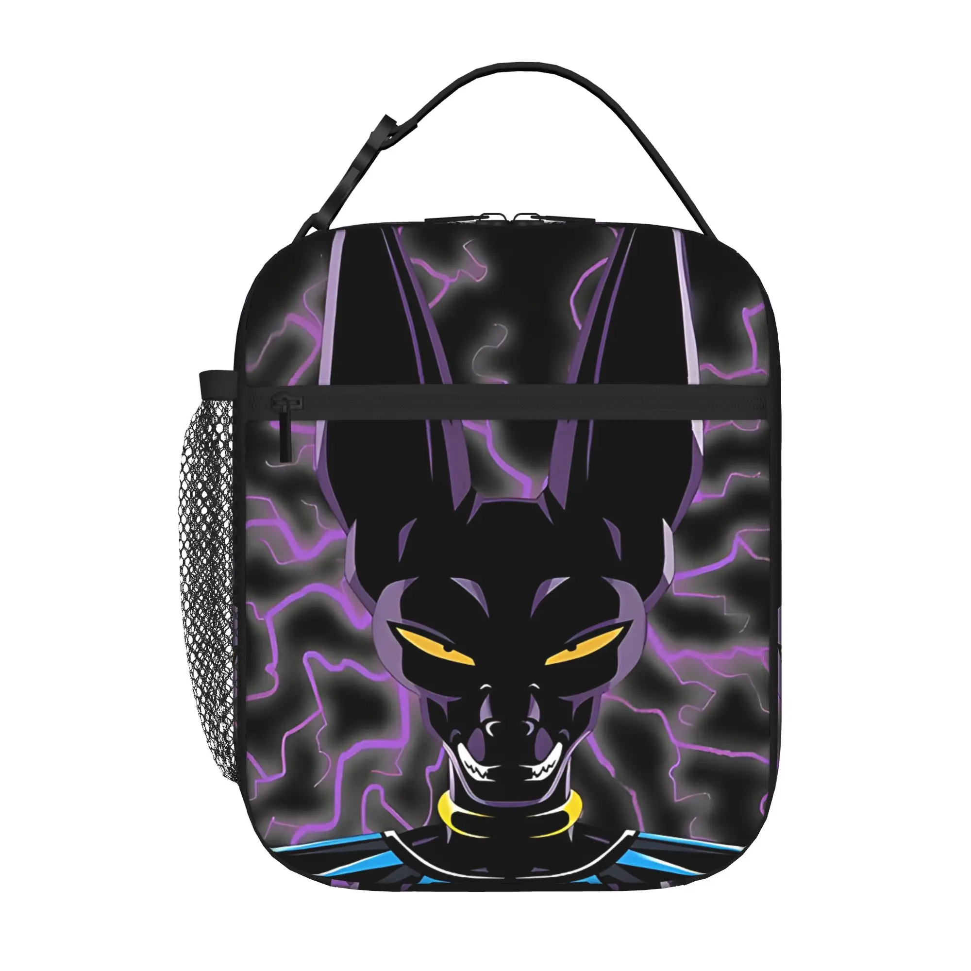 

1 Piece For Students Food Container God Beerus Portable Pocket Dragon Ball Zipper Closure Aluminum Foil Food Pouch For Travel