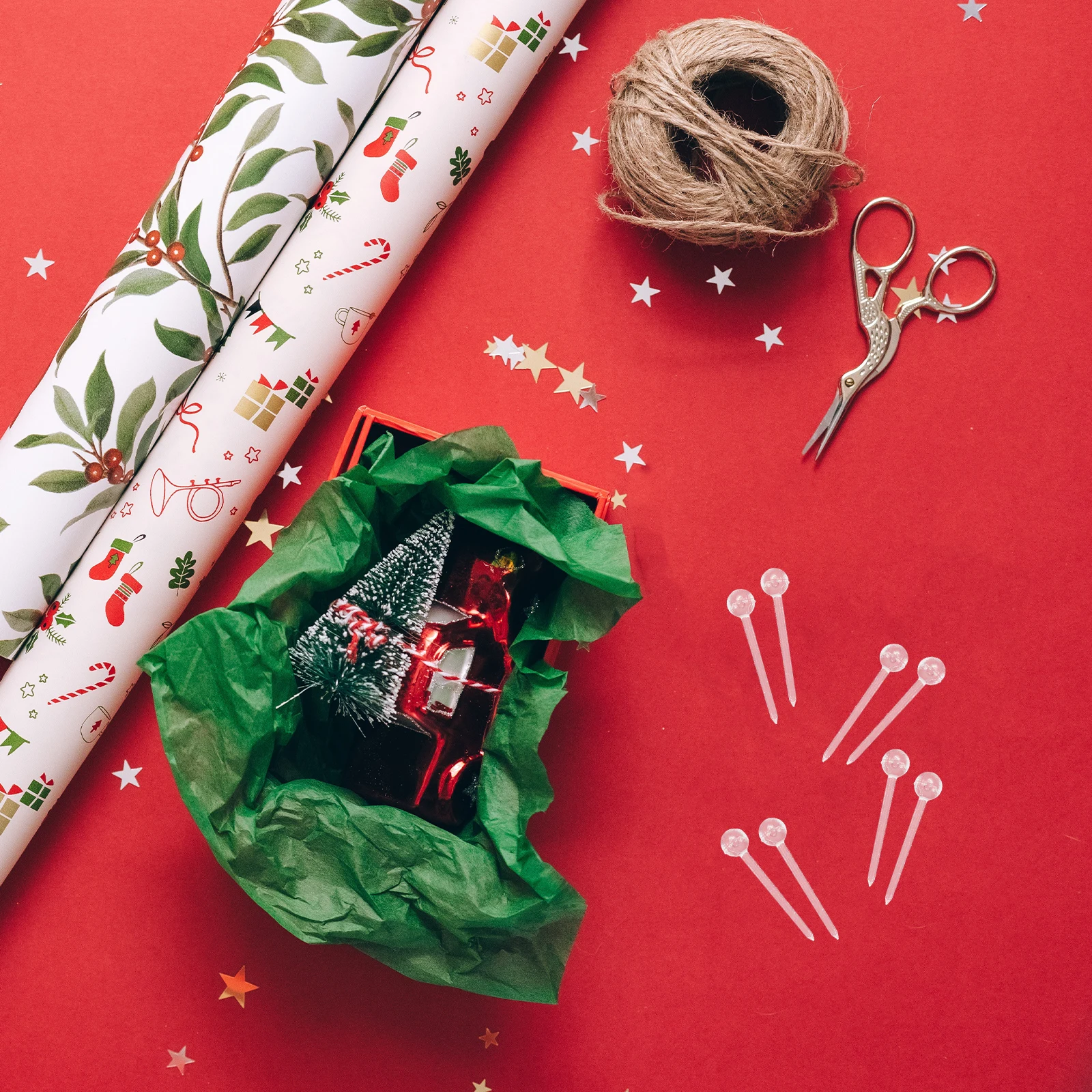 

1000Pcs Transparent Craft Pins Mini Foam Ball Pins for Christmas Ornaments Handicraft Accessory Sequin Tacks Handicraft Supply