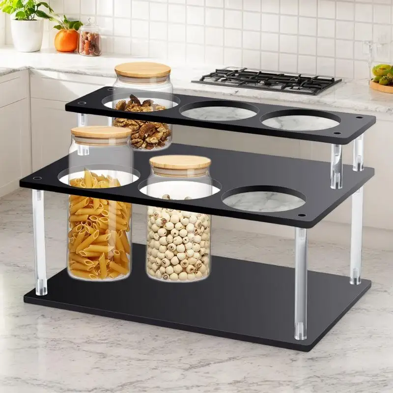 

Органайзер для сиропа, акриловая подставка для кофейного сиропа, стойка, 2-уровневая подставка, органайзер для хранения, полка для дисплея, кухонные аксессуары для