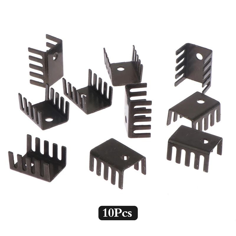 

10pcs TO-220 Aluminum Profile 7805 Heatsink 781 Radiator Heat Sink 19*15*10MM Aluminum Alloy Profile Cooler-F(x)