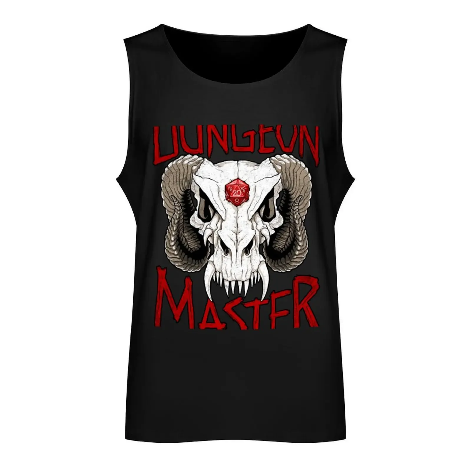 Dragon Skull Dungeon Master Tank Top gym shirts gym Men's t-shirts