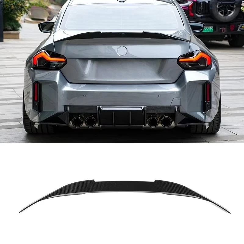 

M4 Style Dry Carbon Fiber Rear Trunk Lip Spoiler Duckbill for G87 M2 2023-in G42 M235i M240i Rear Wing Car Accessories