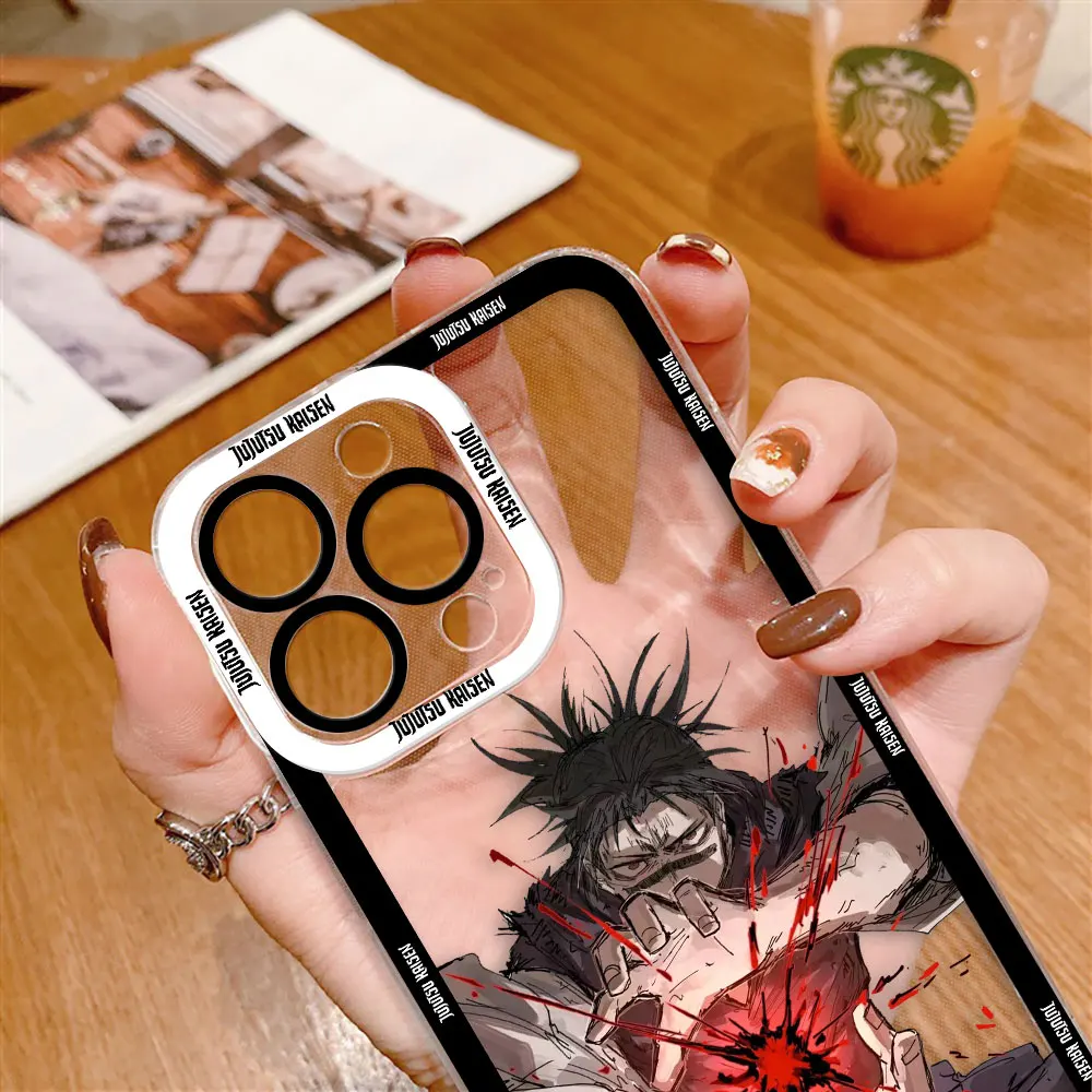 J-Jujutsu k-Kaisen Gojo Satoru Clear Phone Case For Samsung Galaxy S26 S25 S24 S23 S22 S21 S20 FE S10 PLUS S30 ULTRA EDGE Case