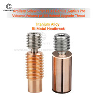 V6 Bimetal Heatbreak Copper Titanium Upgrade Throat For artillery  sidewinder X1 X2/Genius ,Genius Pro 3D Printer E3D V6 Throats