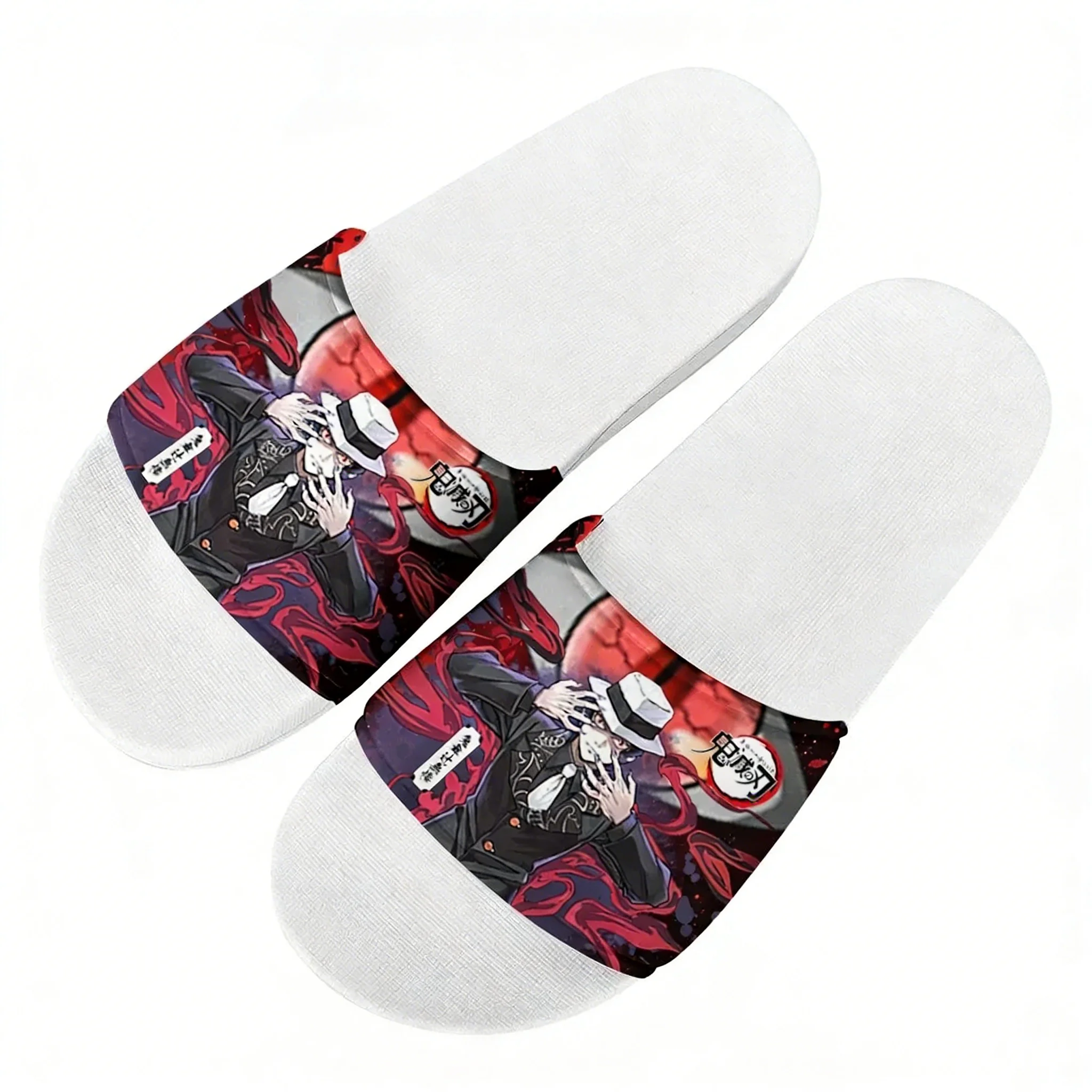 

Muzan Kibutsuji Slippers Home Water Shoes Women Teenagers Cartoon Fashion Beach Pool Sandals Custom Made Comfort Summer Slipper