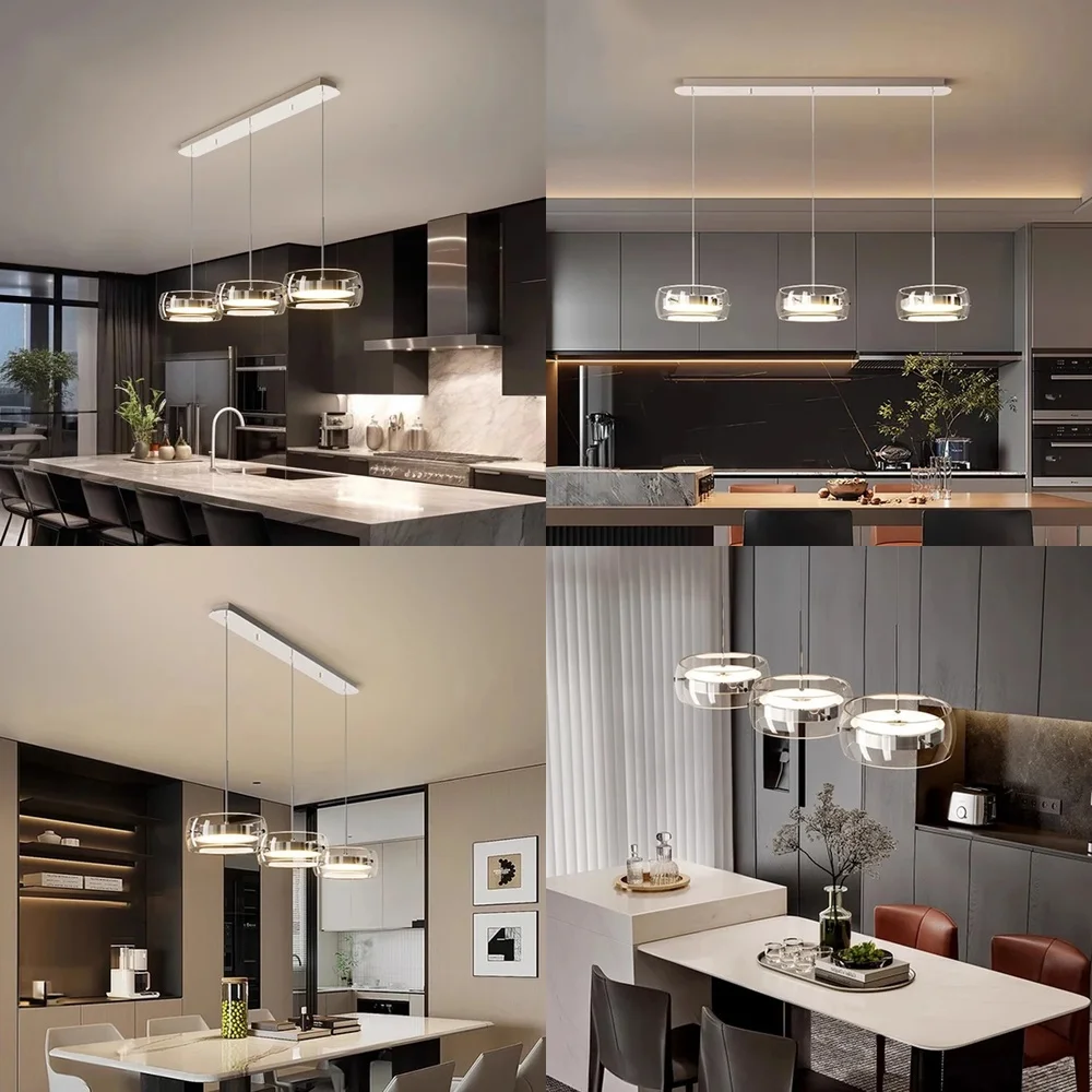 2025 Modern Home Decor Ring LED Lamp Pendant Lamp for Living Room Chandeliers Dining Room Hanging Light Indoor Lighting Fixture