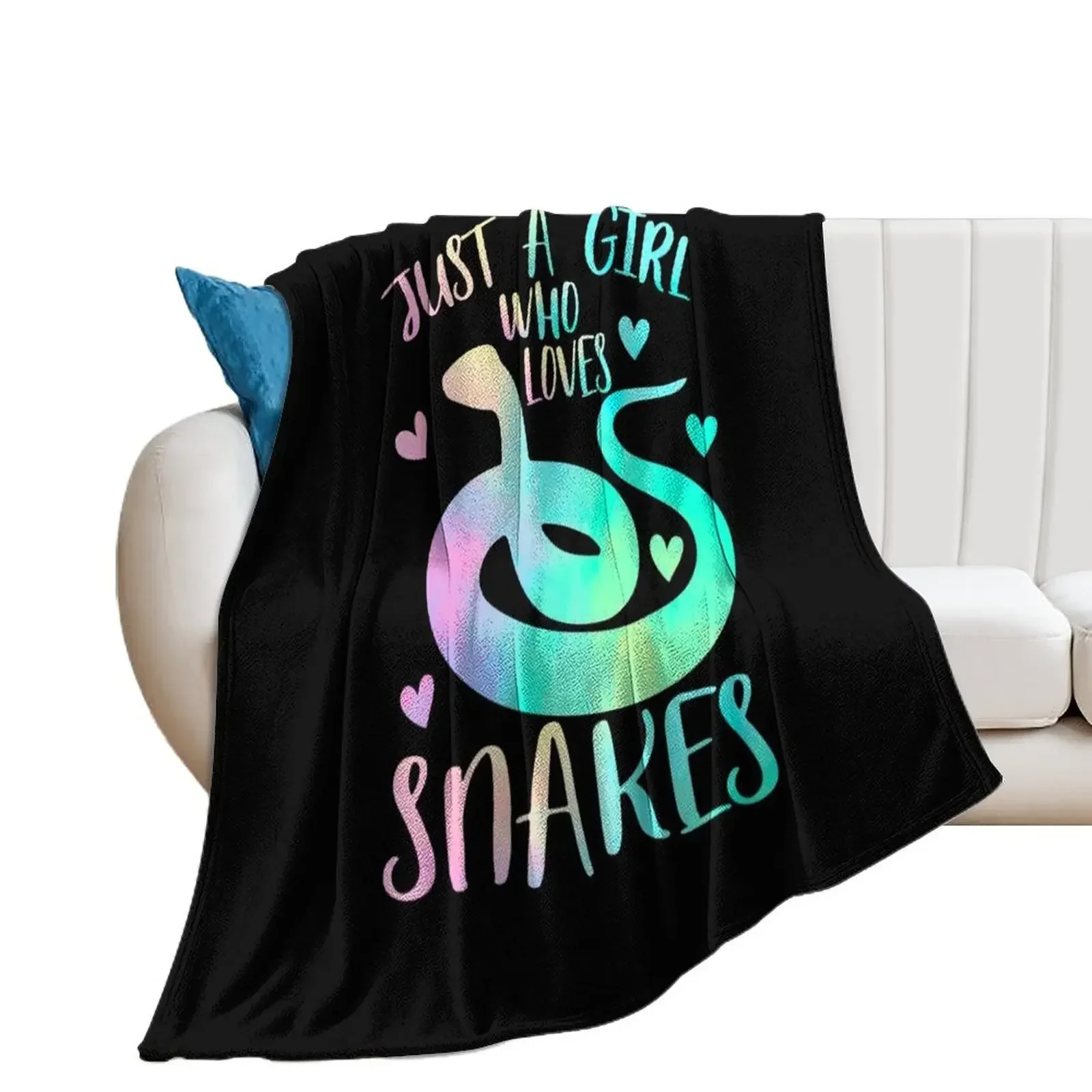 Just a Girl who loves Snakes Throw Blanket For Baby heavy to sleep Hairys Decoratives Blankets