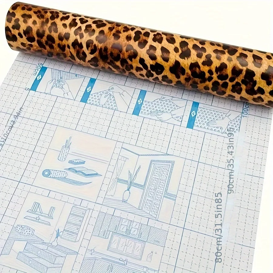 العصرية ليوبارد بقعة ملصقات جدار ذاتية اللصق الراقية غرفة المعيشة ورق حائط لحجرة النوم خزانة الأثاث ملصقات Rvation