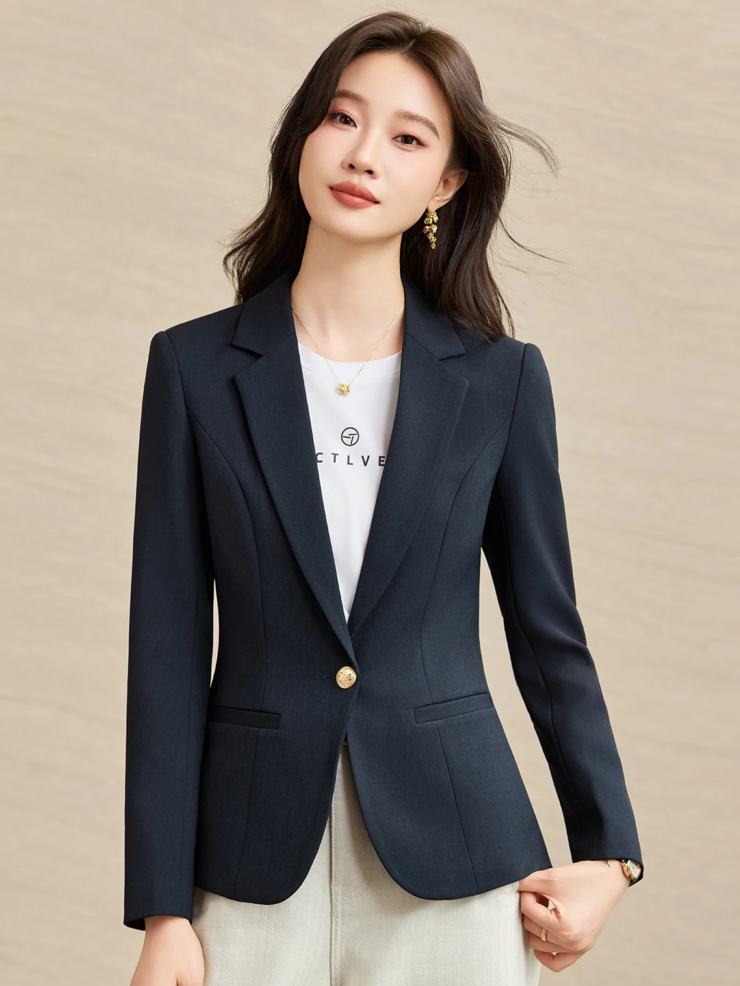 Fashionable Simple Commute Short Suit Jacket Women's Autumn New Style High-End Short OL Atmosphere Professional Coat