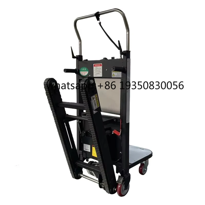 

Stair Climbing Machine 400kg Electric Battery Power Cargo Cart Trolley Foldable Crawler Trolley Truck
