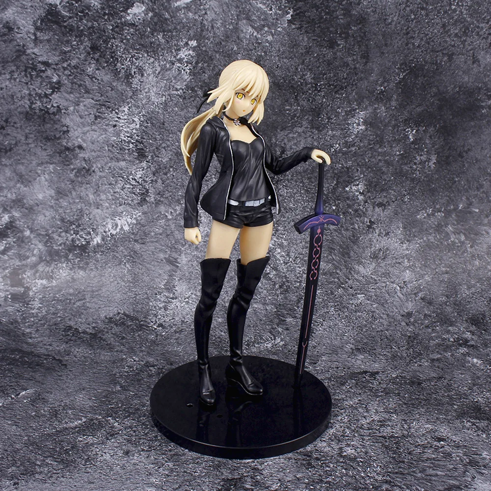 24CM Saber Altria Pendragon Sexy Anime Figure Fate/Grand Order Action Figure Saber Alter Casual Wear Figurine Model Doll Toys