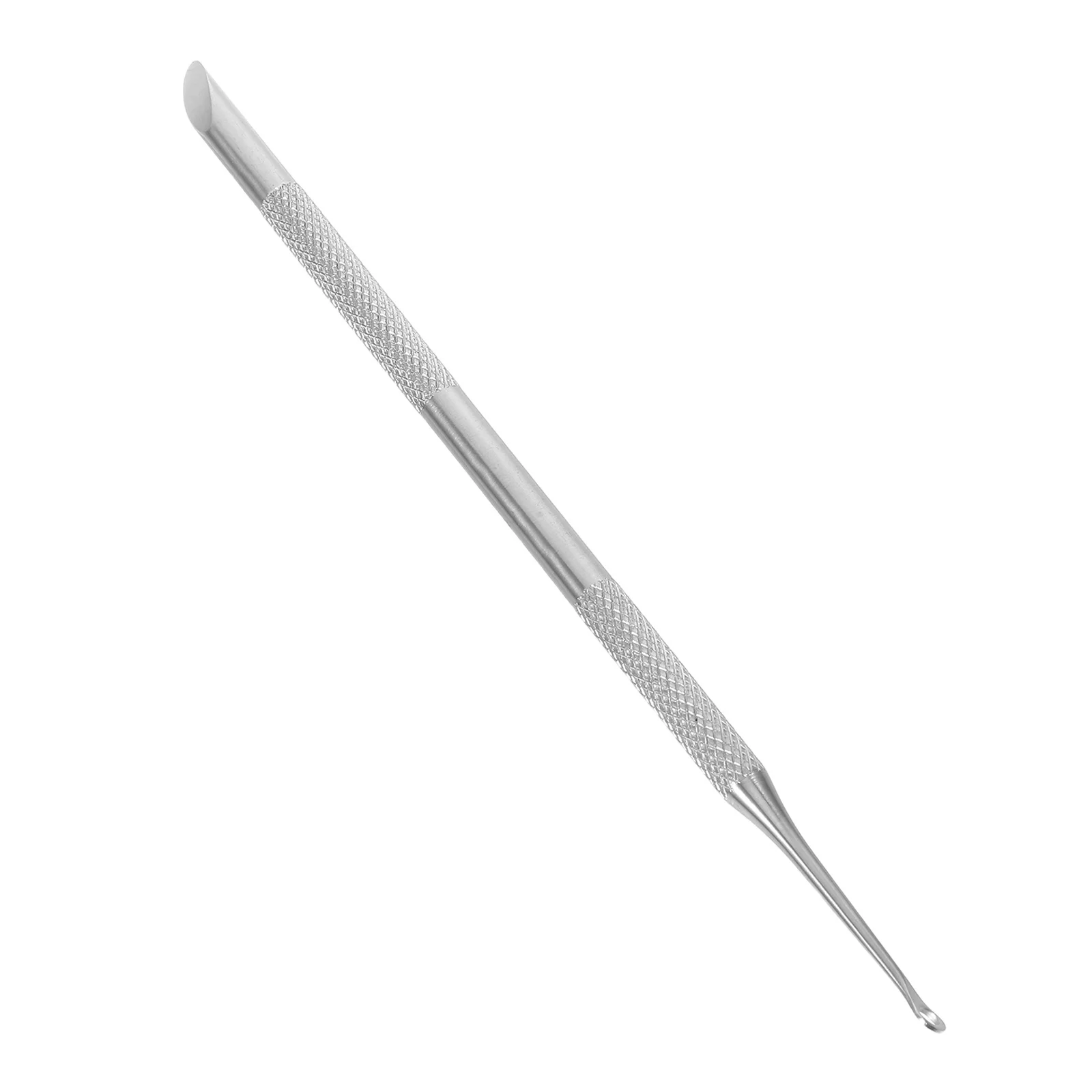 

Dual Ended Cuticle Remover Tool Silver Nail Care Dead Skin Manicure Home Salon Use Ergonomic Design Durable Steel