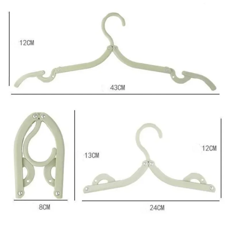 Multifunctional Travel Folding Clothes Hanger Portable Clothes Hanger Anti Slip Foldable Drying Rack Space Saving Stand