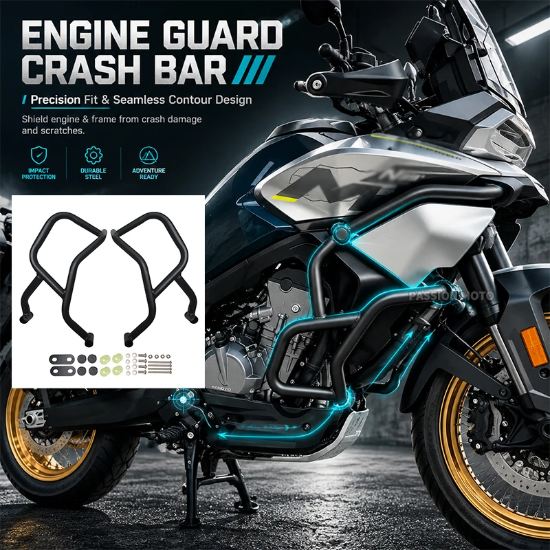 800MT Engine Guard Highway Crash Bar For CFMOTO CF800MT MT800 800 MT N39° 2021 2022 2023 2024 Motorcycle Frame Protection Bumper